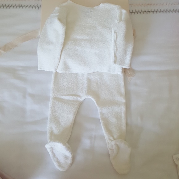 Bonpoint Size 3 months 2 piece Terry Baby Footie - Picture 7 of 8